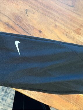 Nike Kids Black Athletic Bottoms with Swoosh Logo